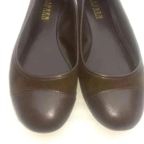 Lauren Ralph Lauren Women's Brown Flat Shoes - Picture 5 of 9